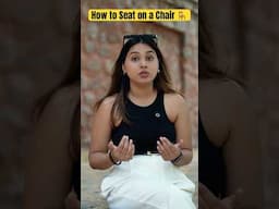 How to Seat on a Chair #interview #interviewhacks #publicspeaking #grooming #groomingtips