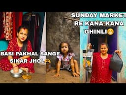 SUNDAY MARKET RU KANA ANLI🤣🥰#viralvideo #vlog #dailyvlog #bobysahudailyvlog