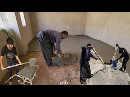 Hadi Returns & Cements the Floor with the Khalifa 👷‍♂️ | A Step Toward Finishing the Home