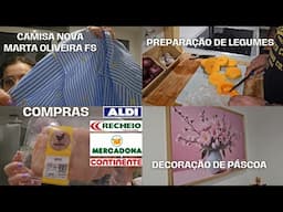 Compras Supermercados🛒Decoração de Páscoa🐰Eu e Ele na cozinha🔪