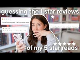 guessing the 1 star reviews of my 5 star reads😳📖