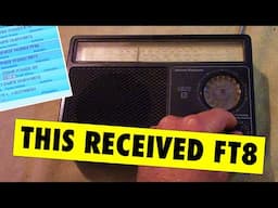 This received FT8: Using a transistor radio for this popular digital mode