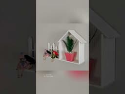 Making a House Shaped Shelf - Wall hanging Decor