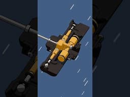How the twin cylinder air motor works in my latest video #3danimation #design #engineering #engine
