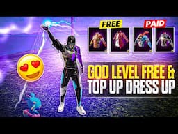 TOP 10 LEGENDS TOP UP & FREE PRO DRESS UP || TOP UP & NO TOP UP DRESS UP || MAD HYPER GAMING 🔥