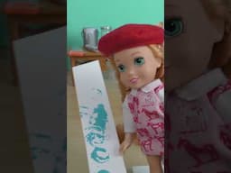 Art Class DIY FAIL with Elsie and Annie! #pretendplay #art #dolltimehd