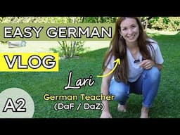 German Learning Vlog for Beginners |  Bus Ride, Home Visit & Garden Vocab  (COMPREHENSIBLE INPUT)