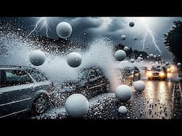 Extreme weather paralyzes France!! An unprecedented hailstorm devastates Normandy