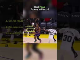 Bronny BEST plays in ROOKIE season  #nba #bronnyjames