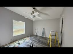 BUILDING A HUGE WALK-IN CLOSET DAY 3 || Spare Bedroom make over
