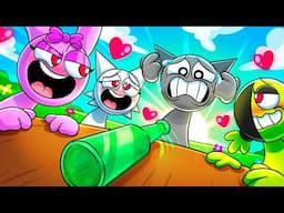 GRAY Played SPIN the bottle with CRAZY SPRUNKI GIRLS…!