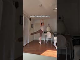 How are people able to do this?!?!? #ballet