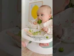 Baby’s first taste of broccoli!🥦 6갤 아기의 첫 브로콜리 도전!