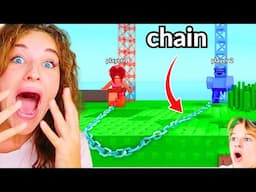 CHAINED TOGETHER FOR 24hrs in Roblox - Obby w/ The Norris Nuts
