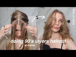 cutting my hair at home – scissors, layers & a little chaos