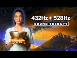 Fall Asleep Fast: 432Hz + 528Hz Healing Frequencies for Deep Peace