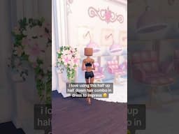 EASIEST BADDIE HAIR COMBO IN DRESS TO IMPRESS 🎀☺️ #roblox #dresstoimpress #dti