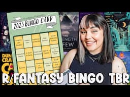 What's On My 2025 R/Fantasy Bingo TBR  📚  AD