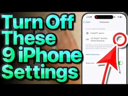 9 iPhone Settings You Need To Turn Off Now! [Especially For Older iPhones!]