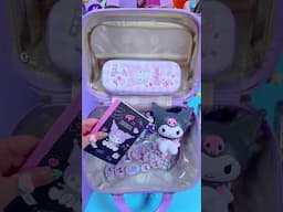 DESEMBALAGEM DE MATERIAL ESCOLAR DA KUROMI #shorts #youtubeshorts