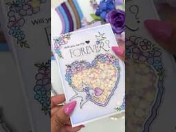 A Sparkly Valentines Card 💜 #cardmaking #valentinesday #valentinescard #cards  #simonsaysstamp