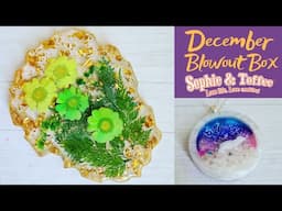 Sophie and Toffee December Blowout box 2020, Watch me resin, floral resin coaster, polar bear resin