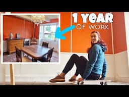 1 YEAR of work in 29 Minutes! (The entire dining room renovation)
