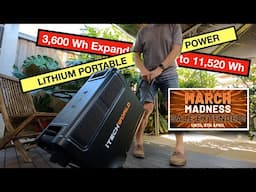 Tradies Portable Power.  iTechworld Lithium PS3600 Pro Power Station. Expand to over 10,000 Watts