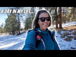 Day in the Life as a Solo Female Hiker | Solo Winter Hiking in Montana