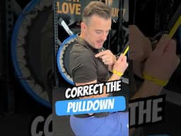 Correcting the PULL DOWN  #shorts #PhysioShorts #FixYourForm #UpperTrapPain #RowingTips