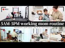 5AM-5PM WORKING MOM ROUTINE | Busy Day in the life of a Working Mom | Amanda Fadul