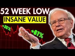 8 Stocks Near 52-Week Lows (Insane Value Picks)