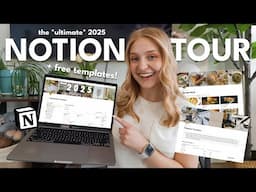 THE ULTIMATE NOTION TOUR 💻 how I organize my entire life with notion | *free templates!*