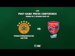 Panathinaikos BC AKTOR – Panionios | Post-Game Press Conference | Stoiximan GBL – R20