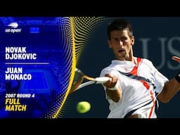 Juan Monaco v Novak Djokovic Full Match | 2007 US Open Round 4