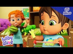 Supermarket Playtime!! 🛒 | Kids Cartoon | Full Episodes | Kids Animation | Baby Alive Official 🍼👶🏼