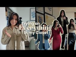 SPRING CLEAN/CLOSET DECLUTTER WITH ME 💐 let's go through my ENTIRE closet