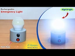 How to Make a Very Powerful Emergency Light | High Bright and Long Time Battery Backup
