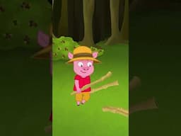 Pitching the Tent: Piggy Style! 🏕️🐷 #3küçükdomuzcuk Bedtime Stories for Kids in English