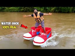 Walking On Water With Homemade Shoe | വെള്ളത്തിന് മുകളിൽ നടന്നപ്പോൾ | M4 Tech |