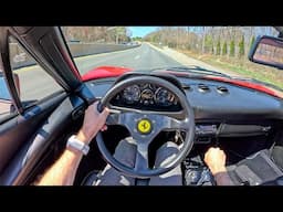 1984 Ferrari 308 GTS Quattrovalvole - Revving Out The V8 Gated Manual 80's Icon (POV Binaural Audio)
