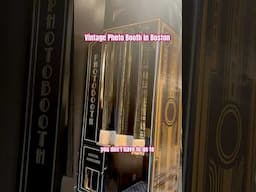 Vintage Photo Booth in Boston! #bostonthingstodo #vintagephotobooth #photobooth #bostonphotobooth