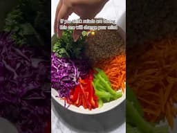 “This made me CRAVE salad” 😍🥗✨ #saladrecipe #mealprep #peanutsauce #easyrecipe #thaifood