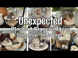 Unexpected Cloche & Vignette Styling Ideas | Thrifted Salvaged Vintage Antique Finds