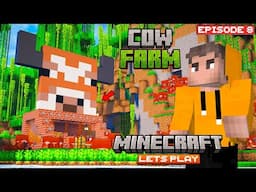 COW FARM | Minecraft Lets Play | #8 | THE COSMIC BOY