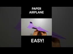 How To Make Paper Airplane Easy that Fly Far #shorts