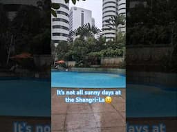 Not all days are #sunny by the pool at the #shangrilahotel #kualalumpur  #malaysia Watch our Review!
