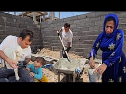 Nomadic Life 🧱 Installing a Sewer Pipe, Cooking for a Nomadic Woman & Building a Toilet Wall 🚽🍲❤️