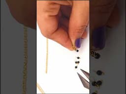 How to make anklets at home/Black Beads anklets making at home/Beautiful anklets at home