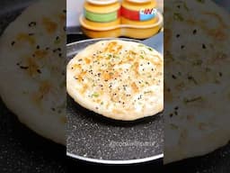 Pani se 2 Min mei Banaye Soft Aloo Kulcha-NA Tandoor Na Yeast | Homemade Aloo Kulcha Recipe #shorts